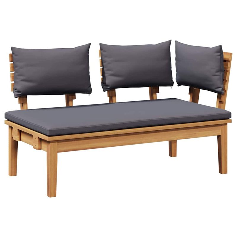 Casa si Gradina - Gradina si terasa - Mobilier exterior - Canapele si fotolii gradina - Set de banca de gradina din lemn masiv de acacia - Infinity.ro