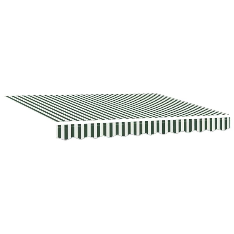 Casa si Gradina - Gradina si terasa - Umbrele si pavilioane - Pavilioane - Cortina Retractabila Manual Verde si alb 350x250 cm - Infinity.ro
