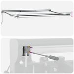 Casa si Gradina - Gradina si terasa - Umbrele si pavilioane - Pavilioane - Cortina Retractabila Manual Stripe Rosu si Alb 500x300 cm - Infinity.ro