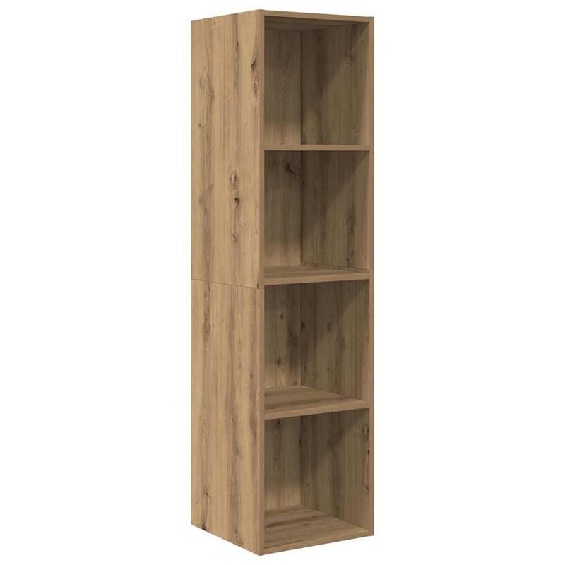 Casa si Gradina - Mobilier - Seturi de mobilier - Seturi living - Set dulap TV cu raft 3 pcs stejar artizanal 37 x 37 x 142.5 cm - Infinity.ro