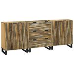 Casa si Gradina - Mobilier - Dulapuri si sifoniere - Dulapuri - Set de mobilier pentru baie 3 pcs Maro Mediu Lemn masiv - Infinity.ro