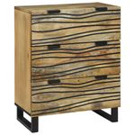 Casa si Gradina - Mobilier - Dulapuri si sifoniere - Dulapuri - Set de mobilier pentru baie 3 pcs Maro Mediu Lemn masiv - Infinity.ro
