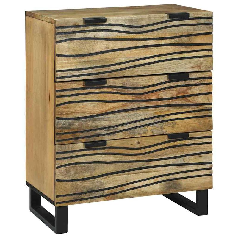 Casa si Gradina - Mobilier - Dulapuri si sifoniere - Dulapuri - Set de mobilier pentru baie 3 pcs Maro Mediu Lemn masiv - Infinity.ro