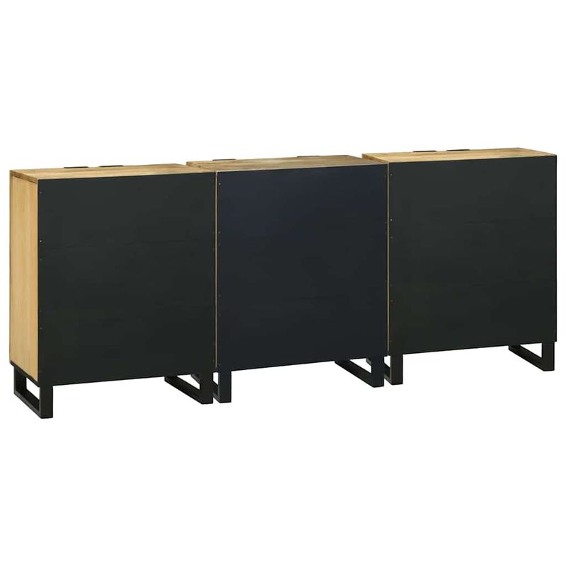 Casa si Gradina - Mobilier - Dulapuri si sifoniere - Dulapuri - Set de mobilier pentru baie 3 pcs Maro Mediu Lemn masiv - Infinity.ro