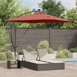Casa si Gradina - Gradina si terasa - Umbrele si pavilioane - Umbrele - Parasol banana cu brate cu blocare Terracota 249 x 249 x 250 cm - Infinity.ro
