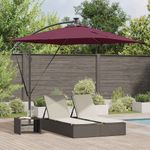 Casa si Gradina - Gradina si terasa - Umbrele si pavilioane - Umbrele - Parasol banana cu brate Rosu bordo 249 x 249 x 250 cm - Infinity.ro