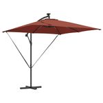 Casa si Gradina - Gradina si terasa - Umbrele si pavilioane - Umbrele - Parasol banana cu brate cu blocare Terracota 249 x 249 x 250 cm - Infinity.ro