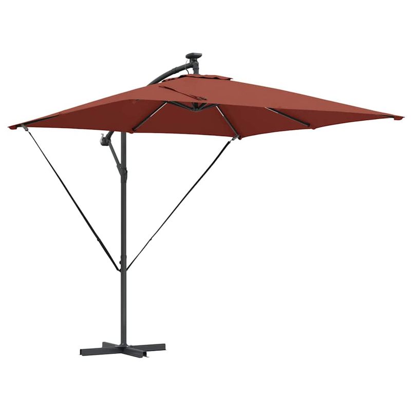 Casa si Gradina - Gradina si terasa - Umbrele si pavilioane - Umbrele - Parasol banana cu brate cu blocare Terracota 249 x 249 x 250 cm - Infinity.ro