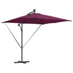 Casa si Gradina - Gradina si terasa - Umbrele si pavilioane - Umbrele - Parasol banana cu brate Rosu bordo 249 x 249 x 250 cm - Infinity.ro