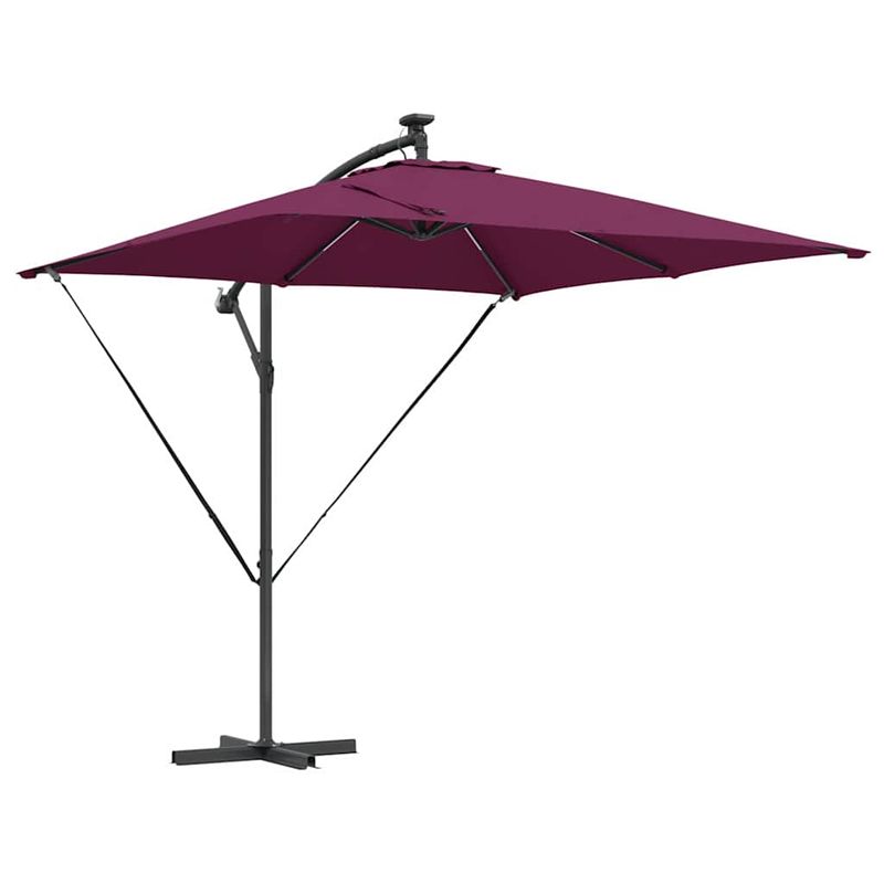 Casa si Gradina - Gradina si terasa - Umbrele si pavilioane - Umbrele - Parasol banana cu brate Rosu bordo 249 x 249 x 250 cm - Infinity.ro