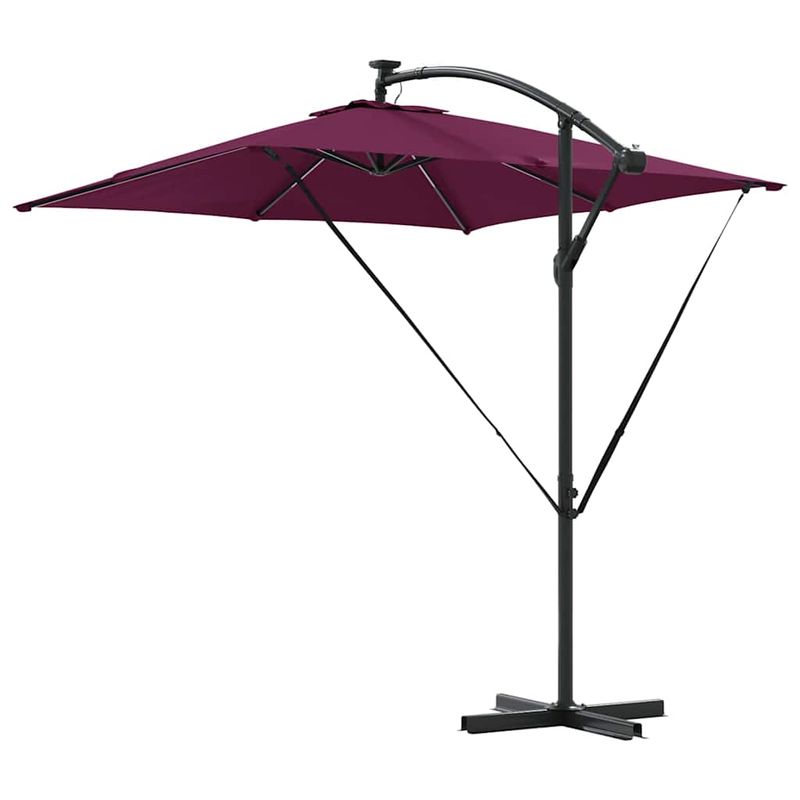 Casa si Gradina - Gradina si terasa - Umbrele si pavilioane - Umbrele - Parasol banana cu brate Rosu bordo 249 x 249 x 250 cm - Infinity.ro
