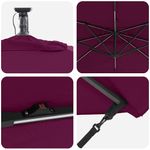Casa si Gradina - Gradina si terasa - Umbrele si pavilioane - Umbrele - Parasol banana cu brate Rosu bordo 249 x 249 x 250 cm - Infinity.ro