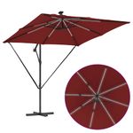 Casa si Gradina - Gradina si terasa - Umbrele si pavilioane - Umbrele - Parasol banana cu brate cu blocare Terracota 249 x 249 x 250 cm - Infinity.ro