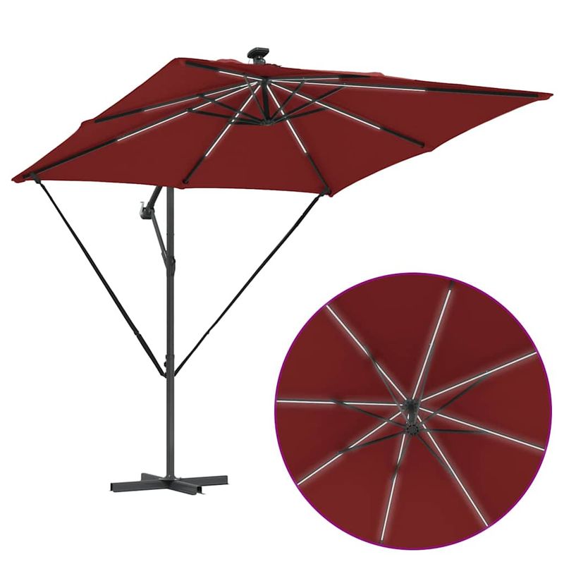 Casa si Gradina - Gradina si terasa - Umbrele si pavilioane - Umbrele - Parasol banana cu brate cu blocare Terracota 249 x 249 x 250 cm - Infinity.ro