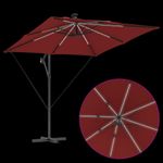 Casa si Gradina - Gradina si terasa - Umbrele si pavilioane - Umbrele - Parasol banana cu brate cu blocare Terracota 249 x 249 x 250 cm - Infinity.ro