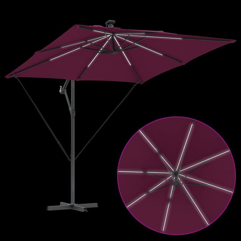 Casa si Gradina - Gradina si terasa - Umbrele si pavilioane - Umbrele - Parasol banana cu brate Rosu bordo 249 x 249 x 250 cm - Infinity.ro