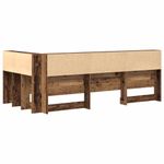 Casa si Gradina - Mobilier - Paturi si accesorii - Accesorii paturi - Tablie de pat cu LED, gri inchis, 183x16x118/128 cm, textil - Infinity.ro