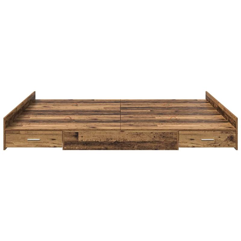 Casa si Gradina - Mobilier - Paturi si accesorii - Paturi - Cadru de pat cu depozitare cu sertar cu headboard Lemn vechi 180 x 200 cm - Infinity.ro