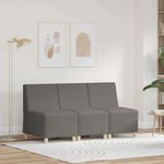 Casa si Gradina - Mobilier - Canapele si coltare - Canapele - Canapea Scaun 3 pcs Gri deschis 55 x 74 x 82 cm - Infinity.ro