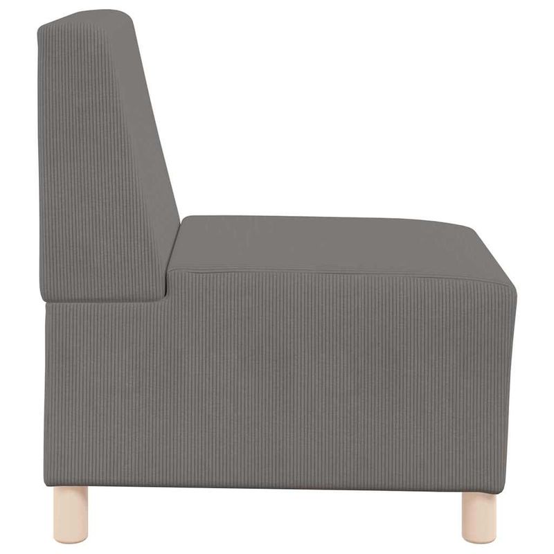Casa si Gradina - Mobilier - Canapele si coltare - Canapele - Canapea Scaun 3 pcs Gri deschis 55 x 74 x 82 cm - Infinity.ro