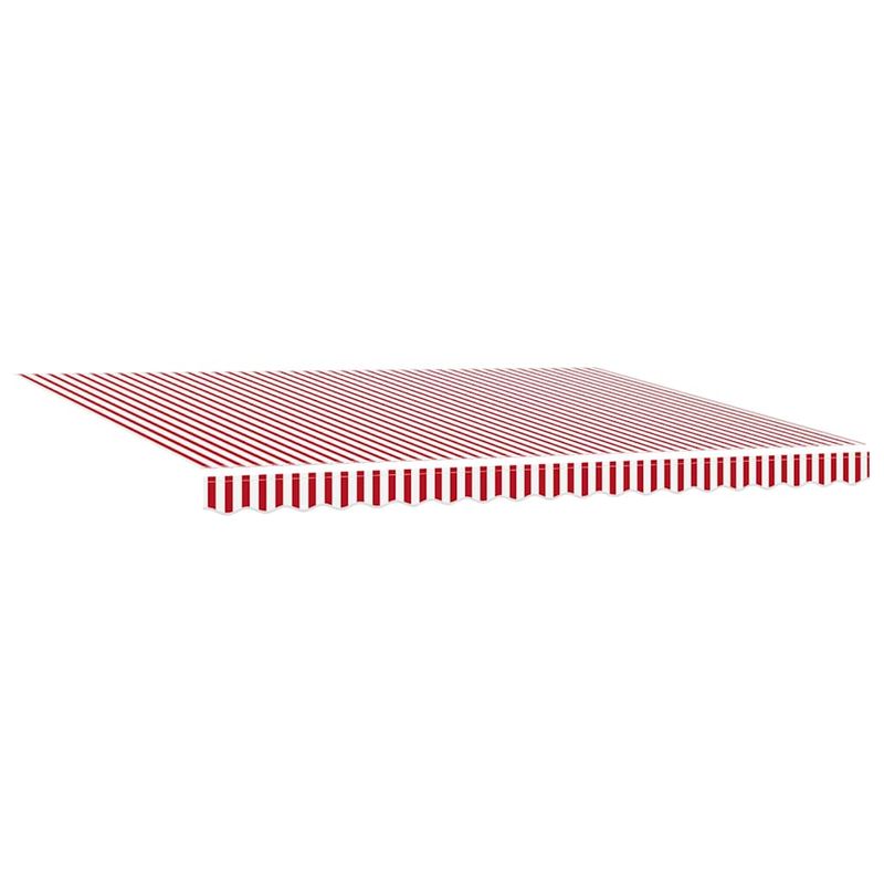 Casa si Gradina - Gradina si terasa - Umbrele si pavilioane - Pavilioane - Cortina Retractabila Manual Stripe Rosu si Alb 450x300 cm - Infinity.ro
