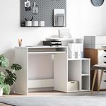 Casa si Gradina - Mobilier - Mese si birouri - Birouri - Birou cu stocare Alb 120.5x44x88.5 cm Lemn artificial - Infinity.ro