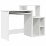 Casa si Gradina - Mobilier - Mese si birouri - Birouri - Birou cu stocare Alb 120.5x44x88.5 cm Lemn artificial - Infinity.ro