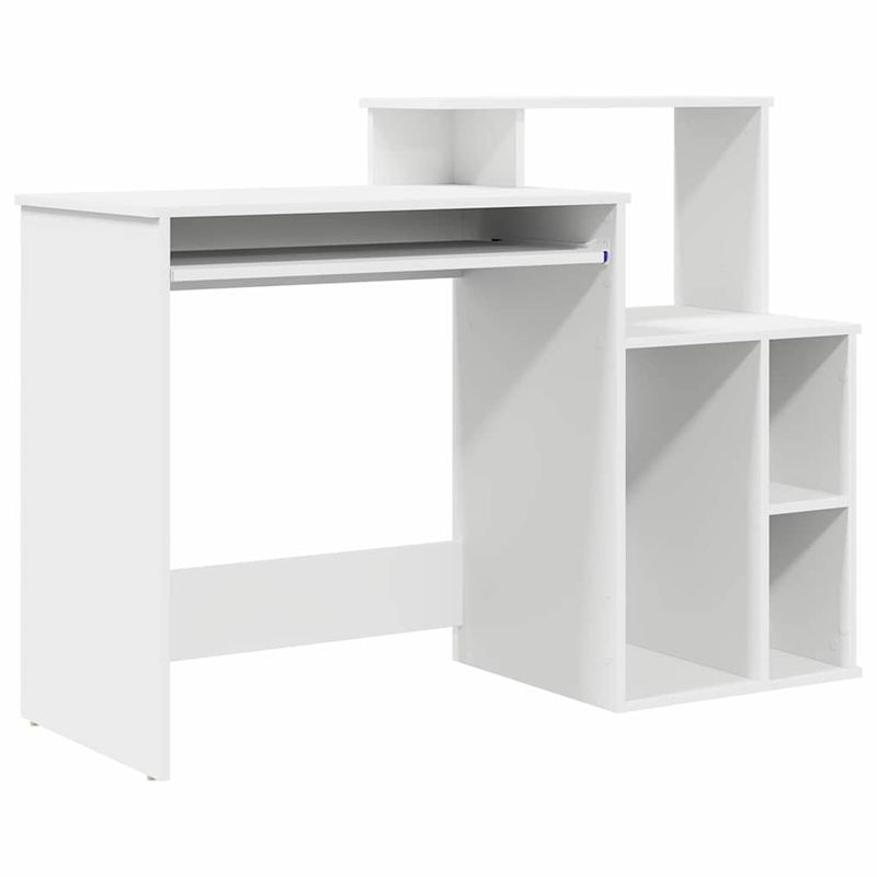 Casa si Gradina - Mobilier - Mese si birouri - Birouri - Birou cu stocare Alb 120.5x44x88.5 cm Lemn artificial - Infinity.ro