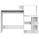 Casa si Gradina - Mobilier - Mese si birouri - Birouri - Birou cu stocare Alb 120.5x44x88.5 cm Lemn artificial - Infinity.ro