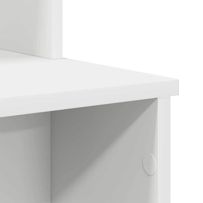 Casa si Gradina - Mobilier - Mese si birouri - Birouri - Birou cu stocare Alb 120.5x44x88.5 cm Lemn artificial - Infinity.ro