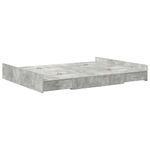 Casa si Gradina - Mobilier - Paturi si accesorii - Paturi - Cadru de pat cu depozitare Gri beton 140 x 190 cm Melamina - Infinity.ro