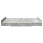 Casa si Gradina - Mobilier - Paturi si accesorii - Paturi - Cadru de pat cu depozitare Gri beton 140 x 190 cm Melamina - Infinity.ro