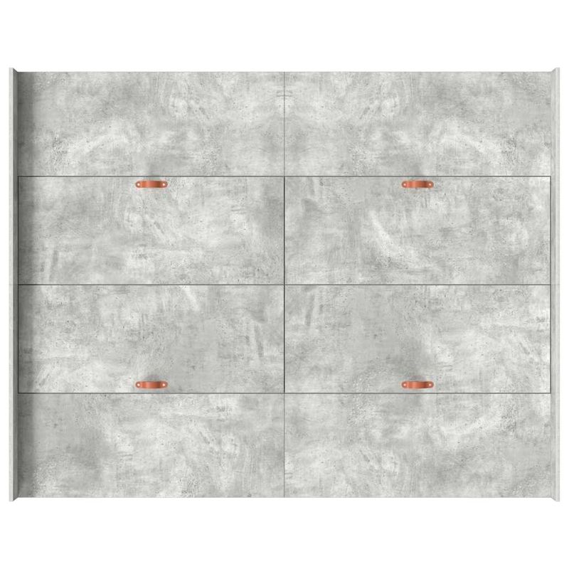 Casa si Gradina - Mobilier - Paturi si accesorii - Paturi - Cadru de pat cu depozitare Gri beton 140 x 190 cm Melamina - Infinity.ro