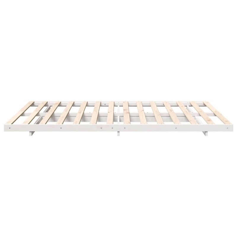 Casa si Gradina - Mobilier - Paturi si accesorii - Paturi - Cadru de pat de podea Alb 160 x 210 cm Lemn masiv de pin - Infinity.ro