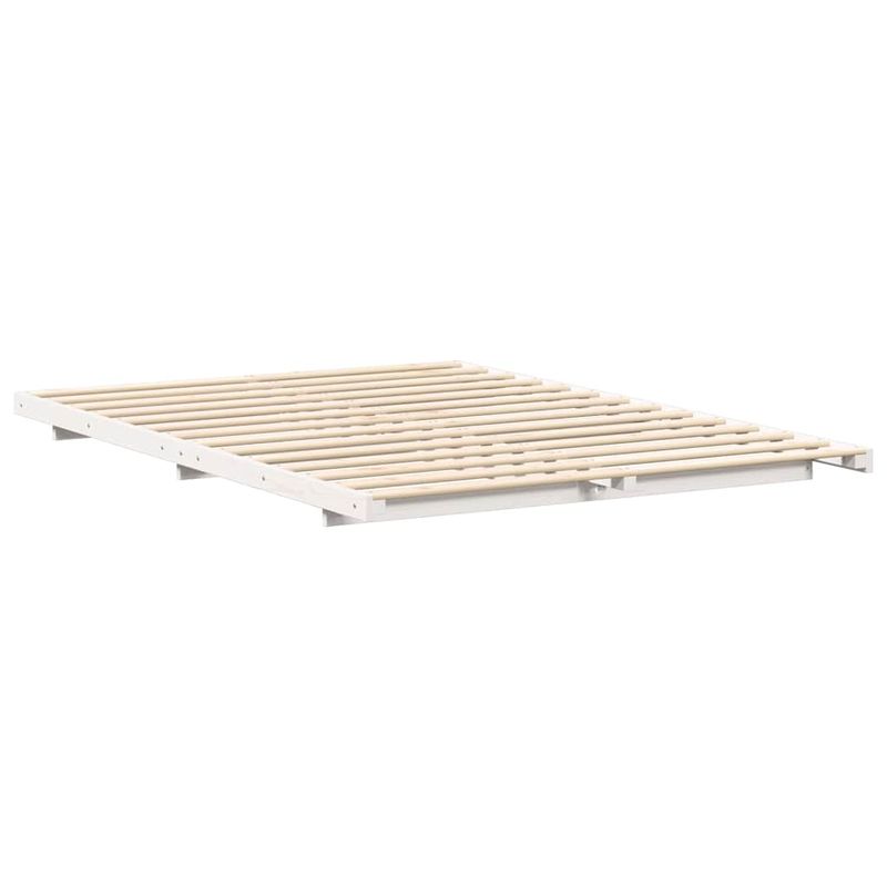 Casa si Gradina - Mobilier - Paturi si accesorii - Paturi - Cadru de pat de podea Alb 160 x 210 cm Lemn masiv de pin - Infinity.ro