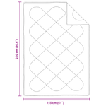 Casa si Gradina - Textile si covoare - Perne si pilote - Pilote - Duvet 2 in 1 cu perna 2 pcs Alb 155 x 220 cm Microfibra - Infinity.ro