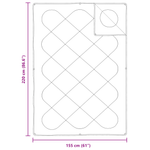 Casa si Gradina - Textile si covoare - Perne si pilote - Pilote - Pilota cu perna 2 pcs Alb 155 x 220 cm Microfibra - Infinity.ro