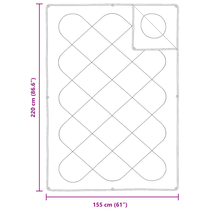Casa si Gradina - Textile si covoare - Perne si pilote - Pilote - Pilota cu perna 2 pcs Alb 155 x 220 cm Microfibra - Infinity.ro