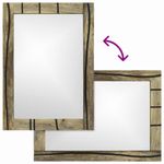 Casa si Gradina - Mobilier - Seturi de mobilier - Seturi baie - Set de mobilier pentru baie cu raft cu depozitare cu usa cu oglinda 2 pcs Maro Standard - Infinity.ro