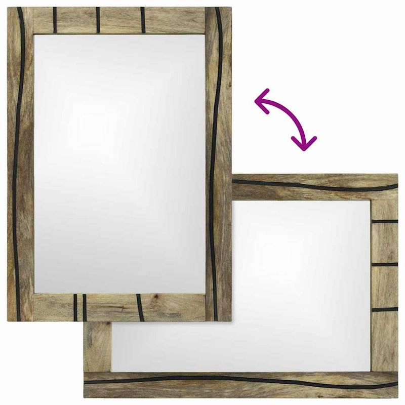 Casa si Gradina - Mobilier - Seturi de mobilier - Seturi baie - Set de mobilier pentru baie cu raft cu depozitare cu usa cu oglinda 2 pcs Maro Standard - Infinity.ro