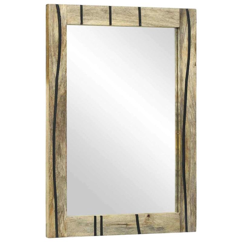 Casa si Gradina - Mobilier - Seturi de mobilier - Seturi baie - Set de mobilier pentru baie cu sertar cu raft cu depozitare cu usa cu oglinda 5 pcs Maro Mediu - Infinity.ro