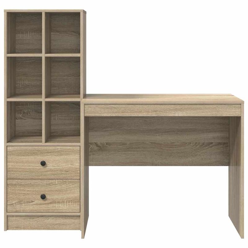 Casa si Gradina - Mobilier - Mese si birouri - Birouri - Birou cu stocare din stejar Sonoma si lemn prelucrat - Infinity.ro