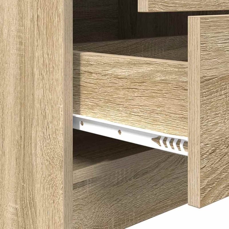 Casa si Gradina - Mobilier - Mese si birouri - Birouri - Birou cu stocare din stejar Sonoma si lemn prelucrat - Infinity.ro