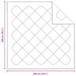 Casa si Gradina - Textile si covoare - Perne si pilote - Pilote - Pilota cu perna 3 pcs Alb 200 x 200 cm Microfibra - Infinity.ro