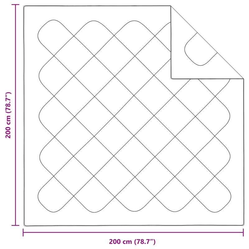 Casa si Gradina - Textile si covoare - Perne si pilote - Pilote - Pilota cu perna 3 pcs Alb 200 x 200 cm Microfibra - Infinity.ro