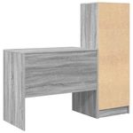 Casa si Gradina - Mobilier - Mese si birouri - Birouri - Birou cu Storage Gri Sonoma Lemn Aglomerat - Infinity.ro