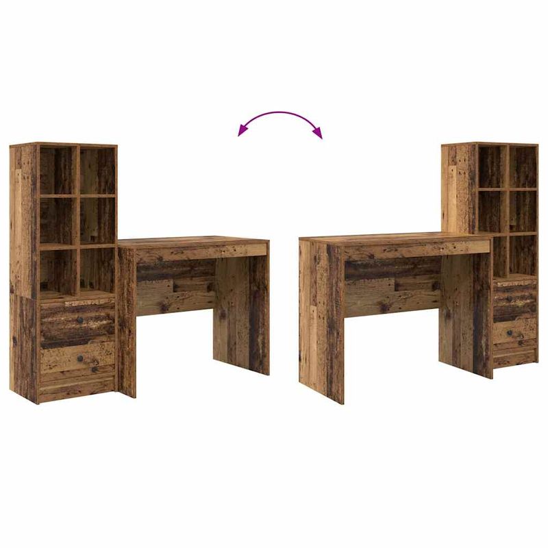 Casa si Gradina - Mobilier - Mese si birouri - Birouri - Birou cu depozitare Lemn vechi Lemn prelucrat - Infinity.ro