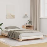 Casa si Gradina - Mobilier - Paturi si accesorii - Paturi - Cadru de pat de podea Maro 80 x 220 cm Lemn masiv de pin - Infinity.ro