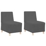 Casa si Gradina - Mobilier - Canapele si coltare - Canapele - Canapea Scaun 2 pcs Gri inchis 55 x 74 x 82 cm Tesatura de catifea - Infinity.ro