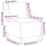 Casa si Gradina - Mobilier - Canapele si coltare - Canapele - Canapea Scaun 2 pcs Gri inchis 55 x 74 x 82 cm Tesatura de catifea - Infinity.ro